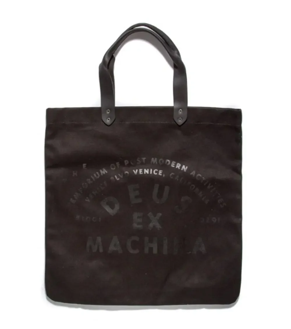 Deus Ex Machina Helmet Tote Bag Black Canvas Venice California Rare 2013